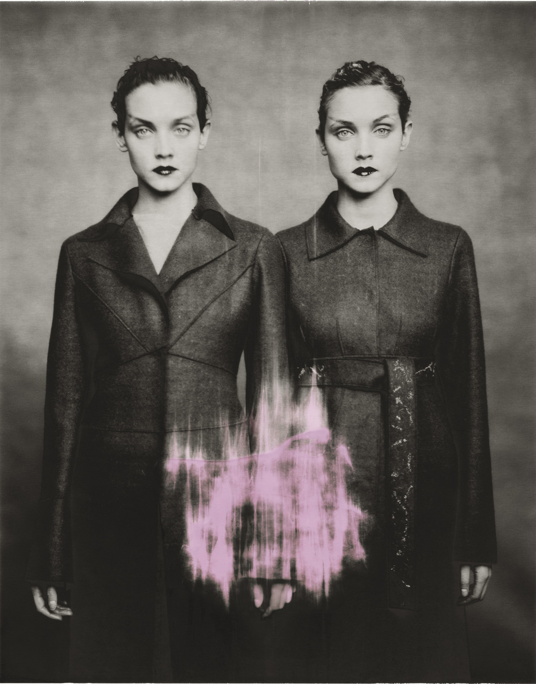 Lida et Alexandra Egorova, Alberta Ferretti A/H 1998-1999, Paris, 1998. Polaroïd original